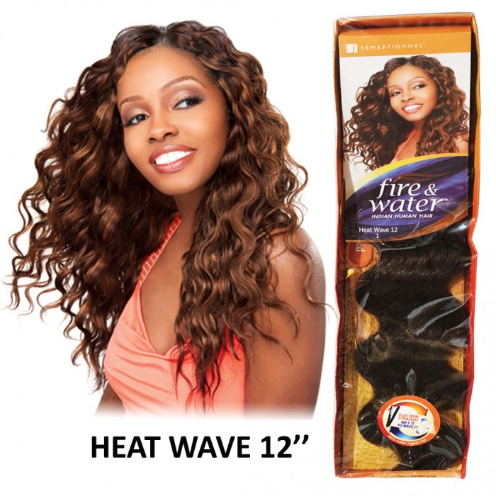 SENSATIONNEL FIRE & WATER INDIAN HUMAN HAIR HEAT WAVE 12 COLOR 1...