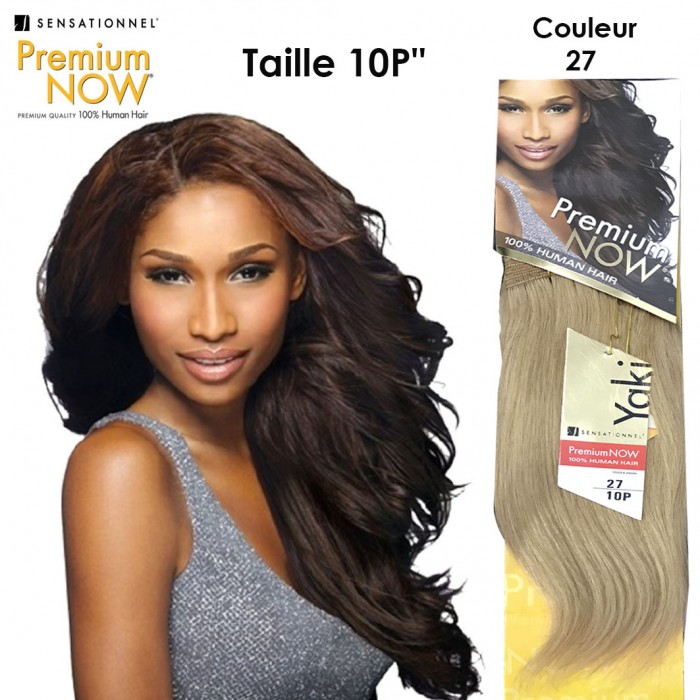 SENSATIONNEL PREMIUM NOW 100% HUMAN HAIR YAKI 10P COLOR 27...