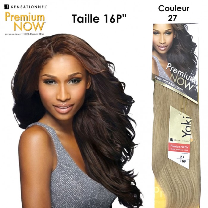 SENSATIONNEL PREMIUM NOW 100% HUMAN HAIR YAKI 16P COLOR 27...