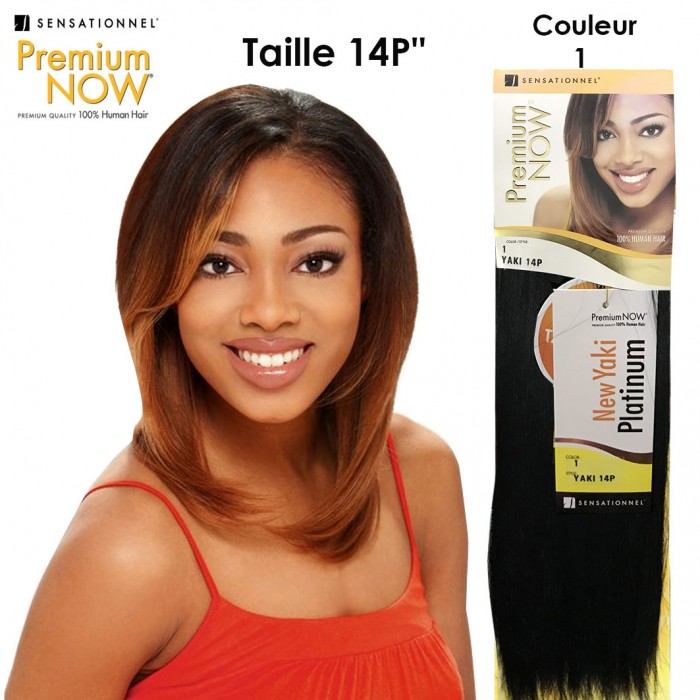 SENSATIONNEL PREMIUM NOW 100% HUMAN HAIR YAKI 14P COLOR 1...