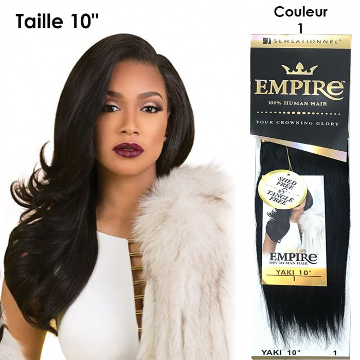 SENSATIONNEL EMPIRE 100% HUMAN HAIR YAKI 10" COLOR 1...