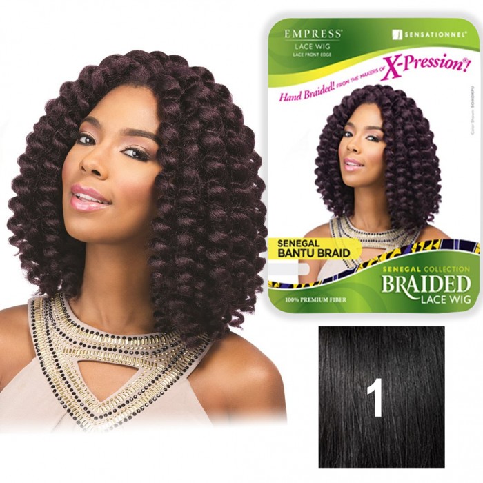 SENSATIONNEL EMPRESS LACE WIG SENEGAL BANTU BRAIDS COLOR 1...