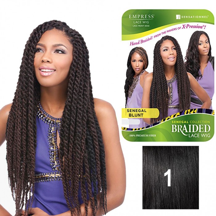 SENSATIONNEL EMPRESS LACE WIG SENEGAL BLUNT COLOR 1...