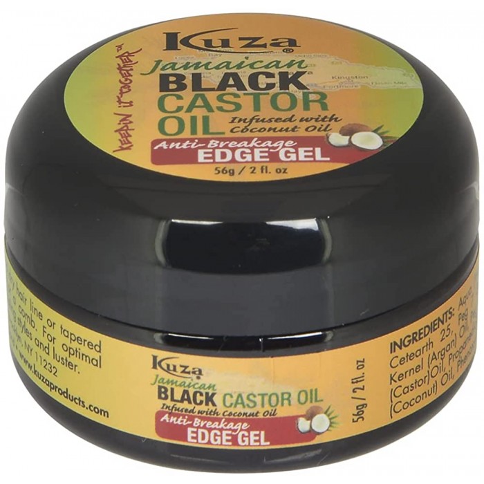 KUZA JAMAICAN BLACK CASTOR OIL ANTI-BREAKAGE EDGE GEL...