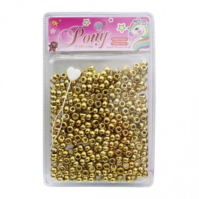 BT PONY SMALL ROUND GOLD...