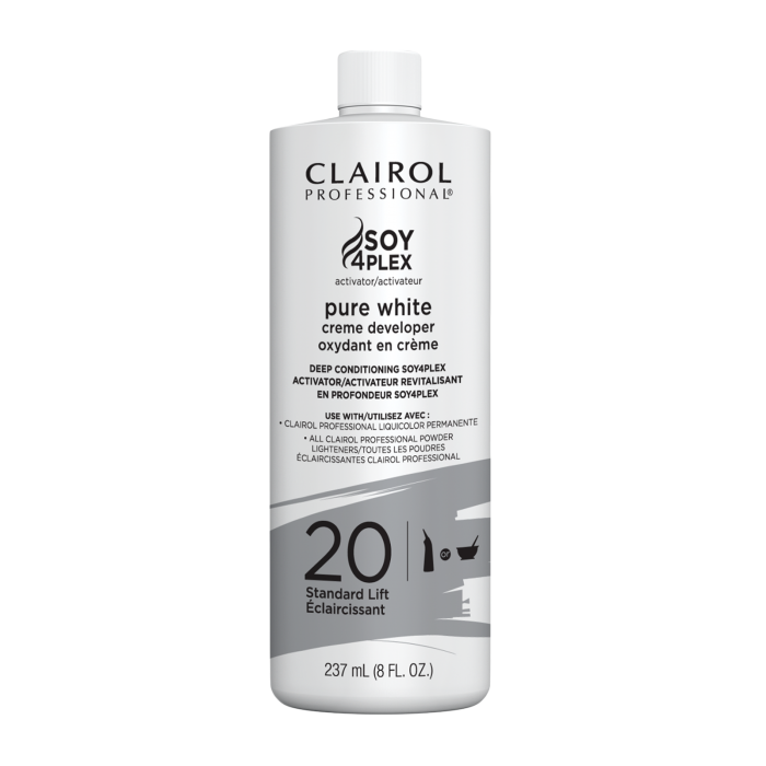 CLAIROL SOY 4 PLEX ACTIVATOR PURE WHITE CREME DEVELOPER 20 VOL