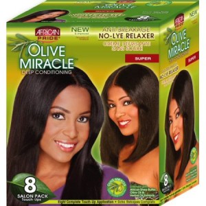 AFRICAN PRIDE OLIVE MIRACLE  RELAXER 8 APPLICATIONS SUPER