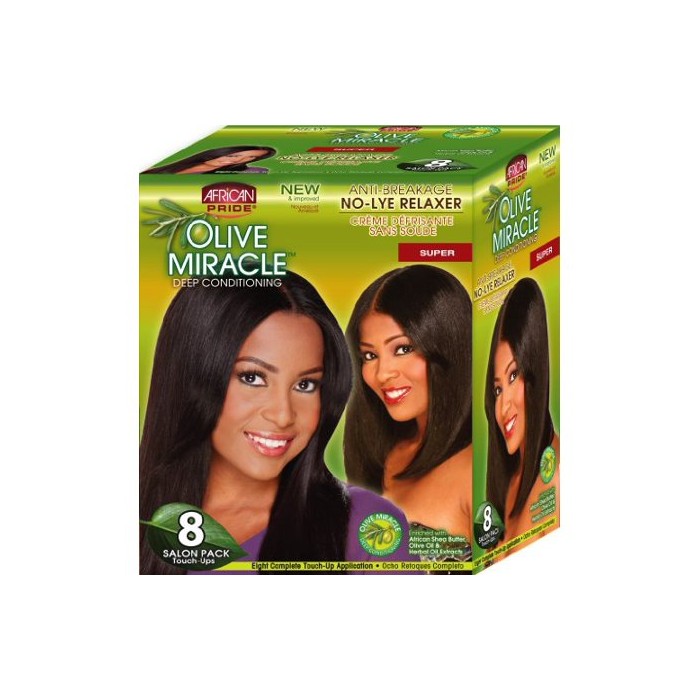 AFRICAN PRIDE OLIVE MIRACLE  RELAXER 8 APPLICATIONS SUPER