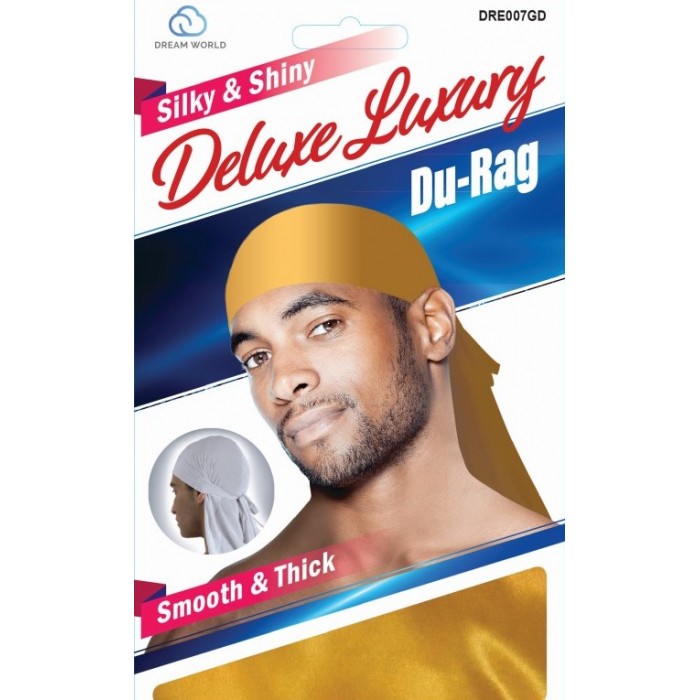 DREAM WORLD DELUXE LUXURY DU-RAG SMOOTH & THICK DRE007GD