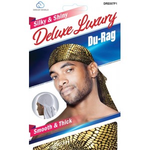 DREAM WORLD DELUXE LUXURY DU-RAG SMOOTH & THICK DRE007B