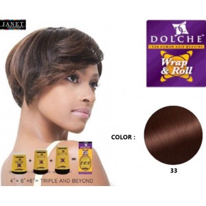 JANET COLLECTION DOLCHE 100% HUMAN HAIR DOLCHE WVG 4¨,6¨,8¨ COLOR 33