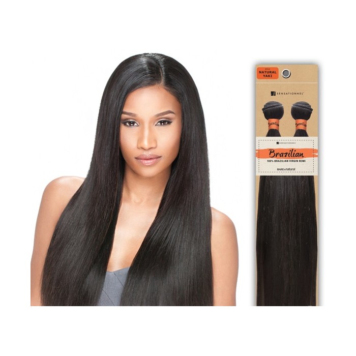 Sensationnel 100 Brazilian Virgin Remi Natural Yaki Color Natural Taille 10 6677