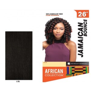 AFRICAN COLLECTION CROCHET BRAID JAMAICAN BOUNCE 26¨COLOR 1B