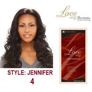SENSATIONNEL LACE WIG WITH FRONT EXTENSION 100% HUMAN HAIR