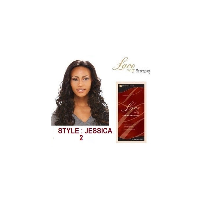 SENSATIONNEL JESSICA LACE WIG WITH FRONT EXTENSION 100% HUMAN HAIR 2
