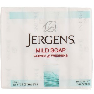 JERGENS MILD SOAP CLEANS...