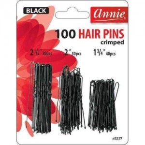 ANNIE 100 HAIR PINS CRIMPED...