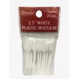 ANNIE 2.5" WHITE PLASTIC SPATULAS...