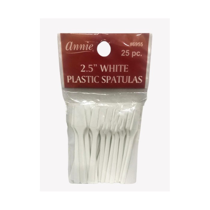 ANNIE 2.5" WHITE PLASTIC SPATULAS...