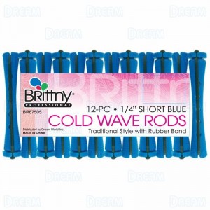 BRITTNY PROFESSIONAL SHORT BLUE COLD WAVE RODS...
