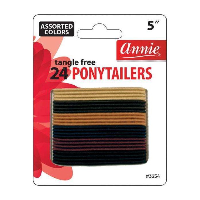 ANNIE 24 PONYTAILERS ASSORTED COLORS...