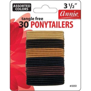ANNIE 30 PONYTAILERS TANGLE FREE ASSORTED COLORS...