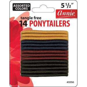 ANNIE 14 PONYTAILERS TANGLE FREE ASSORTED COLORS...