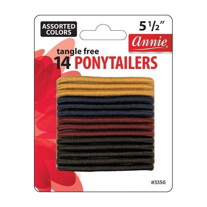 ANNIE 14 PONYTAILERS TANGLE FREE ASSORTED COLORS...