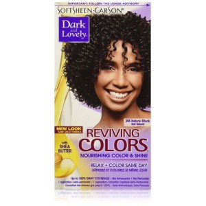 TEINTURE DARK AND LOVELY REVIVING COLORS 395 NATURAL BLACK...
